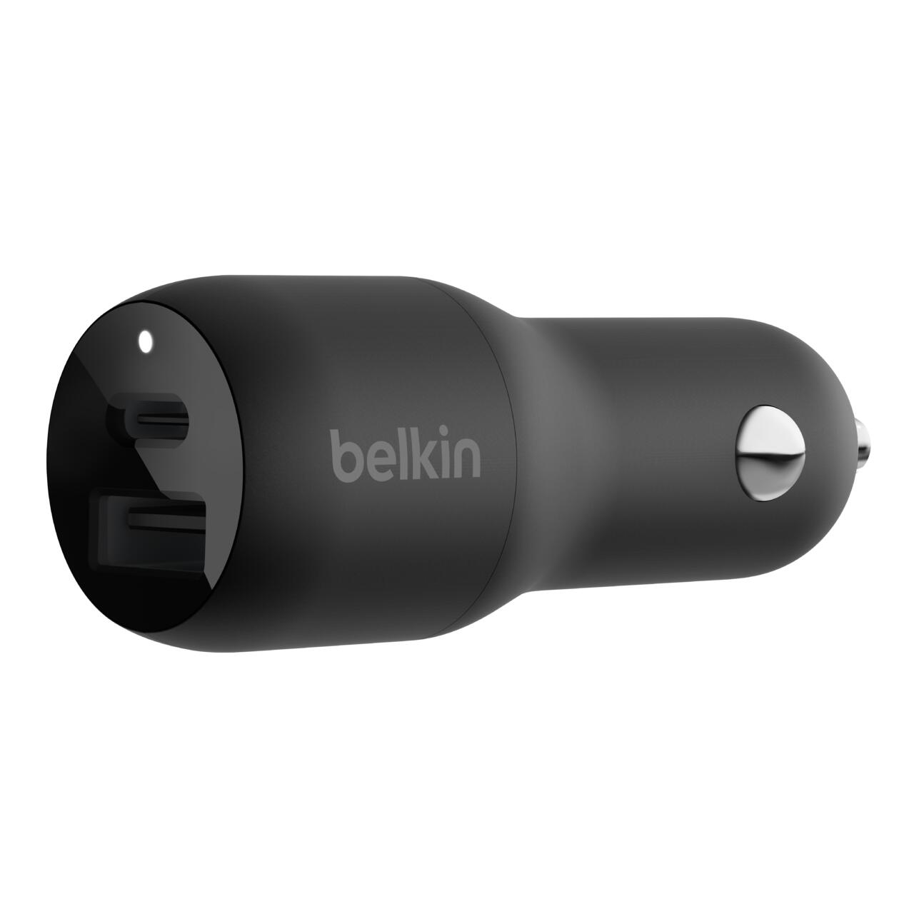 Belkin BoostCharge 37W Auto-Ladegerät mit USB-A und USB-C Anschluss Belkin BoostCharge 37W Auto-Ladegerät mit USB-A und USB-C Anschluss
